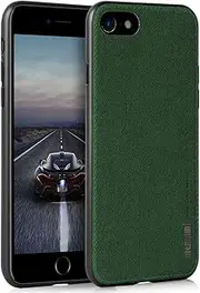 memumi iPhone 8 Case iPhone 7 Case, iPhone 8 Leather Design Case [TPU Frame] [Camera Protection] Shock Proof Anti-Scratch Cover for Apple iphone8 (Green)