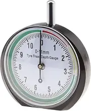 SING F LTD Professional Dial Type Tyre Tread Depth Gauge Portable Wheel Tyre Measurement Tool Range 0-11mm for Cars Motorcycles Trucks Off-Road Vehicles