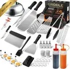 43PCS Griddle Accessories Kit, Stainless Steel Grill Tools with Tongs