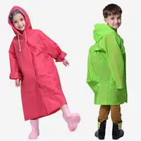 在飛比找蝦皮商城優惠-兒童雨衣輕薄果凍膠兒童雨衣預留書包席果綠跟桃紅色兩款