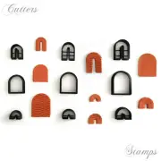 Arch Clay Cutter Set of 9 | Polymer Clay Cutter | Earring clay cutter |