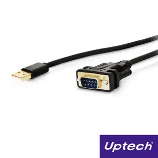 Uptech 登昌恆 UTN416 USB2.0 to RS-232 訊號轉換器(1.8M) RS232連接線-