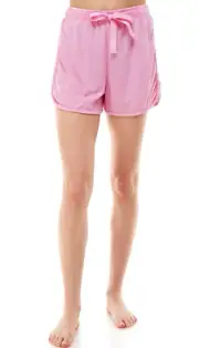 JACLYN INTIMATES Women's Drawstring Lounge Shorts sz L Large Pink