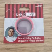 Cake Boss Fondant Rolling Pin Guides Set of 6
