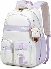 [Amythe] School Backpack Girls Casual College School Bag for Girls Teenagers Outdoor Backpacks for Students Travel Daypacks Waterproof Large Capacity