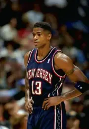 Guard Kendall Gill New Jersey Nets in action against the Los Angel- Old Photo