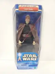 Hasbro STAR WARS: COUNT DOOKU 12" Boxed Unopened Attack of the Clones 2002