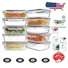 Versatile 10-Pack of 22oz Glass Food Storage Containers – Oven & Microwave Safe