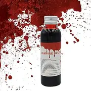 Fake Blood - Halloween Makeup | Halloween Faux Blood Looks Like Real For Clothes | 30/60ml Stage Blood For Vampire Zombie monsterrs Costumes Clothes partyy Props | Fake Blood Liquid