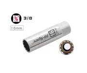 Cr-V 3/8" Dr 12PT Thin Wall Spark Plug Socket w Magnetic BMW Nissan Mini 14/16mm