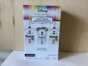 Disney Magic Mickey & Minnie Mouse Snowman Blow Mold Christmas String Lights