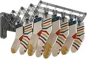 Wall Mounted Sock Drying Rack, Foldable Suction Cup Drying Hanger, Space Saving Clothes Rack Multipurpose Household Supplies for Towels