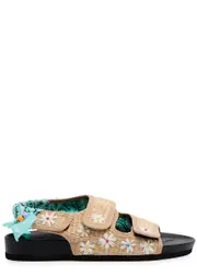 Arizona Love Apache Flower Raffia Sandals - Multicoloured - 40 (IT40/ UK7) 40 (IT40/ UK7)