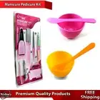 Manicure Pedicure Kit Podiatrist Nail Clipper Face Mask Mixing Bowl Beauty Tools