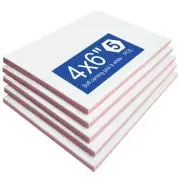 5 Pack Rubber Carving Block, 4" x 6" Easy Cut Lino Blocks, Soft Linoleum Bloc...