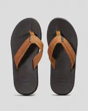 [Skylark] Skylark Men's Ripple Flip Flops Slippers in Brown/Tan Size 11 11 Brown/Tan