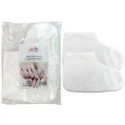 Pana Reusable Thermal Cloth Insulated Booties for Treatments Therapy Spa - White