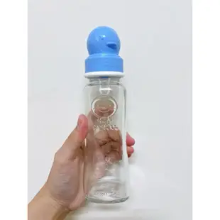 現貨/PUKU卡哇伊標準玻璃奶瓶240ml藍色3入組