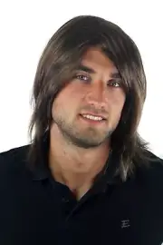 Wig Men's Mens Long Teen Casual Fashionable Braun Parting GFW892-10