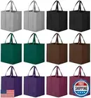 WISELIFE Reusable Grocery Bags 12 Pack, Large Foldable Shopping Bags Tote Bag