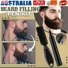 Beard Filling Pen Brush Kit 4-Tip Pencil Filler Hair Styling Eyebrow DS
