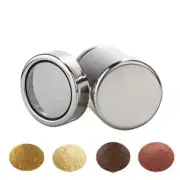 Powder Sugar Shaker with Lid Cocoa Flour Stainless Steel Fine Mesh Powder Sifter