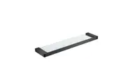 ASTRA glass shower shelf Matt black