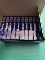 10 Scotch Audio Cassette BX 90min Blank Tapes Brand New Sealed