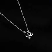 925 Sterling Silver Necklace Circle Cross Engagement Best Fashion Jewelry