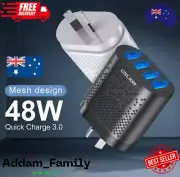 AU Plug Fast Charger 4 IN 1 4 Ports Multi Charger USB Fast Charging Adapter 48W