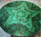 36" Unique Malachite Stone Center Side Sofa Coffee Table Top Handmade Furnitures