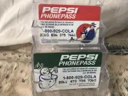 Christmas season Pepsi Pass phonecard pair LDDS mint phonecards