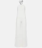 [Galvan] Galvan Globe Cleopatra embellished jumpsuit AU 14 white