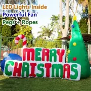 2.4x1.8M Inflatable MERRY CHRISTMAS TREE + LED Light Xmas Party Decor TMC180