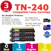 3x Compatible Toner TN240 TN-240 Colour For Brother HL-3045CN MFC-9120CN