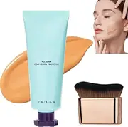 All Over Complexion Perfector, Long-Lasting CC Cream Foundation, Moisturizing Concealer Waterproof Cream for Women, Hydrating Color Corrector Full Coverage Concealer Brightener (Tan)