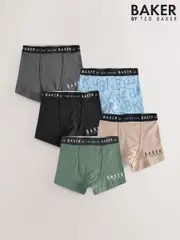 Baker by Ted Baker Boys Boxers 5 Pack (AY7865) | $46