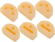 HAMPPLIES 6pcs Guitar String Buckles Securing Locks for Acoustic Guitars Nylon Strings Flamenco Ukuleles Fastening Devices Retainers Bridge Beads