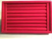 Pink Velvet Ring Display 8 Sections New Stackable