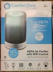 Comfort Zone® Clean HEPA Air Purifier with WiFi App Control
