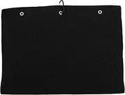 HANABASS Golf Towel Ultra Towel for Bags Large Sports Towel with Clip Super Absorbent Golf Club Cleaner Camping Towels Quick Dry Portable Cleaning Microfiber Towel Fiber Black