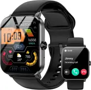 Jacoosa Smart Watch, 1.85" HD for Men Women (Answer/Make Calls), Fitness Tracker