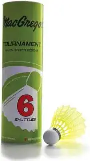 MacGregor Tournament Shuttlecocks 6/Tube