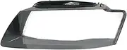 CLZCNQLX Front Car Headlight Glass Lens Cover Compatible for Audi A5 S5 RS5 8T 8F Pre-Facelift 2008-2011 Shade Shell Transparent Light Housing(1pc Left Side)