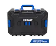 Kobalt CASESTACK 21.25-in W x 7-in H x 14-in D Black Plastic Tool Box - NEW