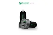 mbeat QuickBoost USB 2.0 Dual Port Car Charger - Certified Qualcomm Quick Charge 2.0 technology /Fast Charging/Samsung Galaxy Note Apple iPhone iPad