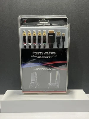 Sony Component AV Cable & USB 2.0 • PS3 / PS2 Playstation 2 3 OEM • NEW