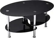 OSJ WF194118CAA Center Table, Fish Shape, Black, 31.5 x 18.9 x 16.9 inches (80 x 48 x 40.5 cm)