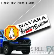 Navara Bundaberg Rum Sticker Decal 4x4 4WD Camping Caravan Trade Truck Aussie