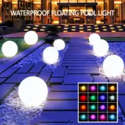LED SPA Pool Ball Light 16 RGB Colour Floating Garden Fairy Light W/Remote-